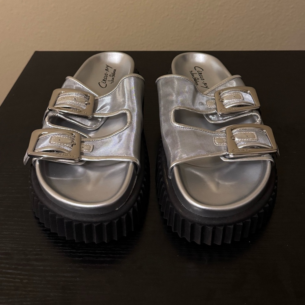 Circus NY by Sam Edelman Cris mesh double buckle sandals - Picture 2 of 6